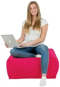 Plyšová taburetka ružová