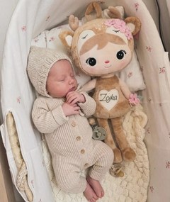 Bábika srnka s menom – plyšová hračka pre deti (50 cm)
