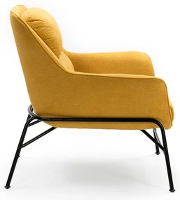 Žlté kreslo Teulat Sadira