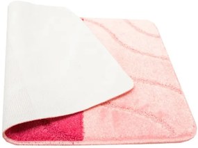 Sada kúpeľňových koberčekov FIORI ružová, pruhy / vlny