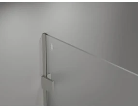 Mexen Lunar sprchová stena ľavá 120 x 200 cm, 8mm číre sklo, brúsená oceľ, 830-120-000-97-00-L
