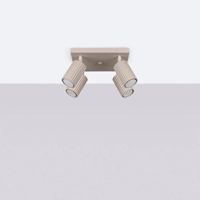 Taupe kovové bodové svietidlo ø 6,5 cm Gleam – Sollux