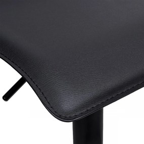 Barová židle PORTI BLACK eko kůže černá