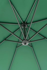 Zahradní slunečník Houseland Vortexa 300 cm tmavě zelený