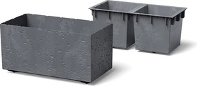 Plastový kvetináč SIERRAS BETON EFFECT marengo