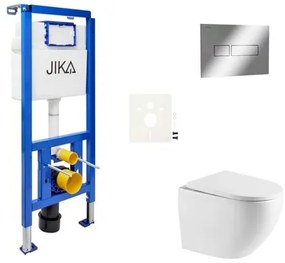 Závesný wc set do ľahkých stien / predstenová SAT SIKOJSREX67CR