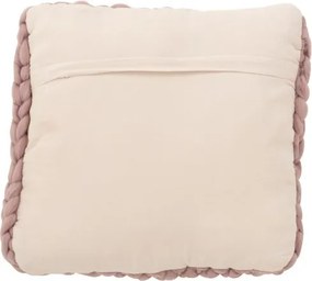 Pletený prírodné vankúš Tricot crema - 40 * 40 cm