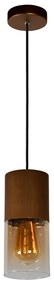 Lucide 74410/01/62 - Luster na lanku ZINO 1xE27/60W/230V hnedá