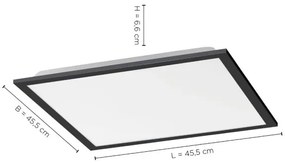 Leuchten Direkt 14755-18- LED Stmievateľné stropné svietidlo FLAT LED/28W/230V +DO
