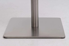 Barová stolička Pamela nerez - Hnedá