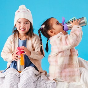 Termoska na pitie sport 500 ml - indigo/ružová