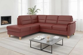 XXXLutz ROHOVÁ SEDAČKA, textil, koža, červenohnedá Sit & More - Sedačky - 00014403325G