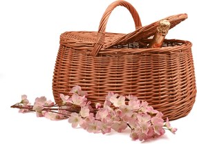 Piknikový kôš prútený Eger I.š. 44 x hl. 28 x v. 23/36(cm)