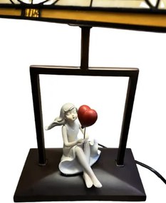 Dizajn lampa Tiffany štýl svietidlo DECOLAMP SISSI 45*Ø28*16