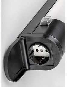 Rabalux 78030 - LED Podlinkové svietidlo so zásuvkou DUDDU LED/20W/230V čierna