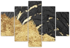 Obraz - Zlatá štruktúra N⁰1 (150x105 cm)