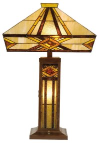 Stolná lampa Tiffany Therese - 42 * 71 cm 2x E27 / Max 60W & 1x E14 / Max 40W