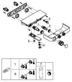 GROHE 34718000 - Termostatická vaňová batéria GROHTHERM SMARTCONTROL 12” chróm