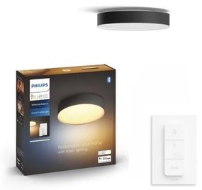 Philips -LED Stmievateľné svietidlo Hue ENRAVE S LED/9,6W/230V pr. 261 mm čierna+DO