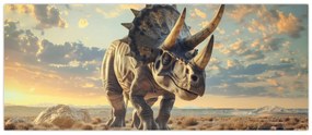 Obraz - Triceratops (120x50 cm)