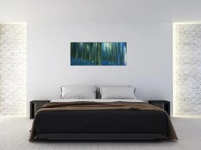 Obraz - Modrý les (120x50 cm)