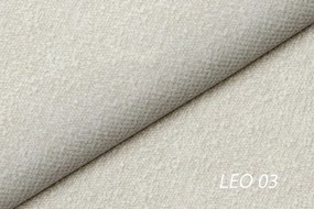 Levitujúca čalúnená posteľ Galin 160x200 - béžová ľahko čistiaca tkanina Leo 03