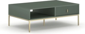 Konferenční stolek Maggiore 104 cm zelený/zlatý