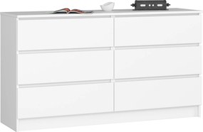 Komoda Rollo K 140 cm biela matná