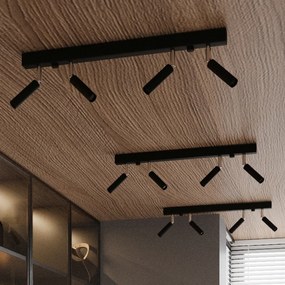 Bodové svietidlo Eyetech, 6x čierne kovové tienidlo, (možnosť polohovania)