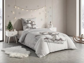 3D obliečky z Renforcé bavlny FROSTY sivé, 100% bavlna Rozmer obliečky: 80 x 80 cm | 135 x 200 cm