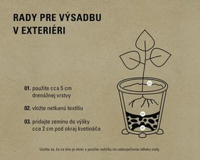 Kvetináč Lafiora Ø 43 cm x 32 cm tmavosivý
