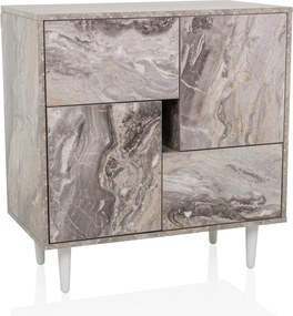 XXXLutz KOMODA, hnedá, biela, 72/77/39,5 cm MID.YOU - Komody - 001918065401