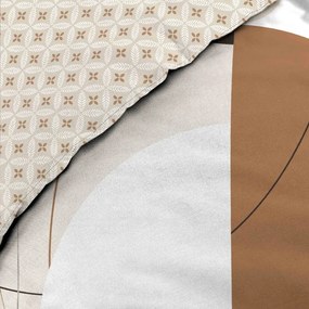 Biele/béžové bavlnené obliečky na dvojlôžko/predĺžené 240x220 cm Natacha – douceur d'intérieur