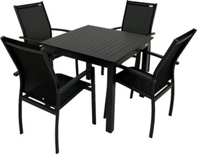 Doppler EXPERT ANTRACIT, stohovateľné kreslá, 4+1