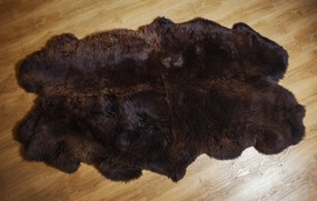 Ovčia kožušina quatro hnedá