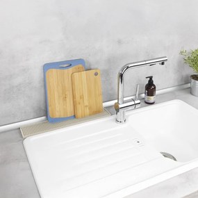 Béžová plastová odkvapkávacia podložka na riad 42x8 cm Slim – Wenko