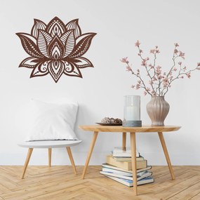 SENTOP | Drevený obraz lotosový kvet – elegantná mandala svetla | SENTOP PR0466