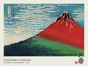 Obrazová reprodukcia Fine Wind, Clear Morning (Mt Fuji Japan) 1849, Katsushika Hokusai