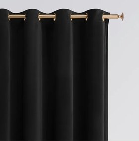 Čierny zatemňovací záves 140 x 280 cm