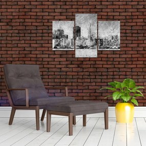 Obraz - Coffee art city (90x60 cm)