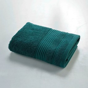 Tmavozelený froté bavlnený uterák 50x90 cm Tendresse – douceur d'intérieur