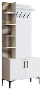 Vešiak s botníkom a policami Viyana White