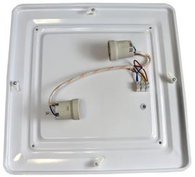 Stropné svietidlo WILTON 2xE27/60W/230V 37,5x37,5 cm čierna