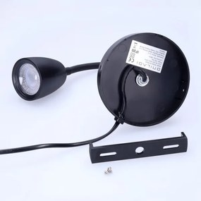 Solight WO54-B - LED Stmievateľná nástenná lampička LED/4W/230V čierna