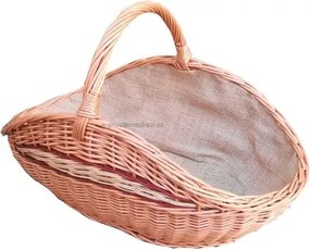 HRADIL H080 Prútený kôš na drevo ku krbu 64 x 35 x 44 cm