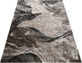 DY Hnedý koberec s abstraktným vzorom Panamero 11 Rozmer: 200x290 cm