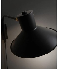 Čierne nástenné svietidlo ø 20 cm Aria – Kave Home