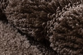 Kúpeľňový koberček SUPREME WAVES vlny, hnedý