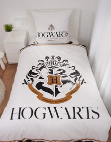 Herding Obliečky Harry Potter Hogwarts so zlatou potlačou 140x200/70x90cm
