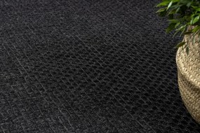 Šnúrkový koberec SIZAL TIMO 0000 čierny